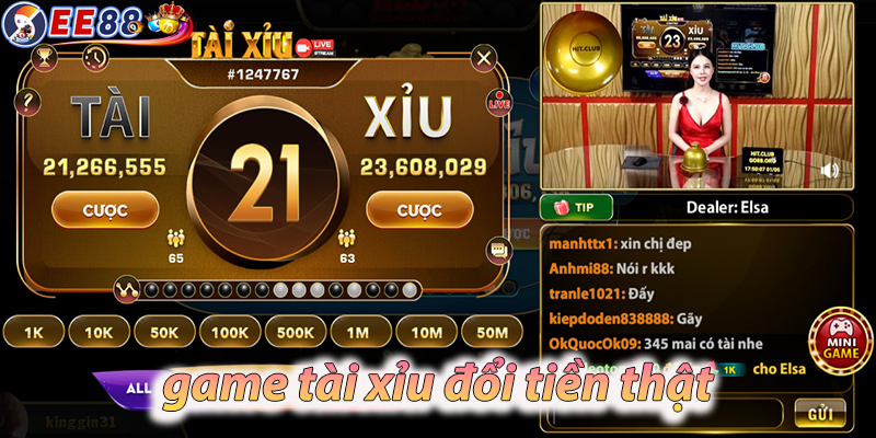 Game tài xỉu rút tiền mặt tại EE88 | Game Đổi Thưởng Hấp Dẫn